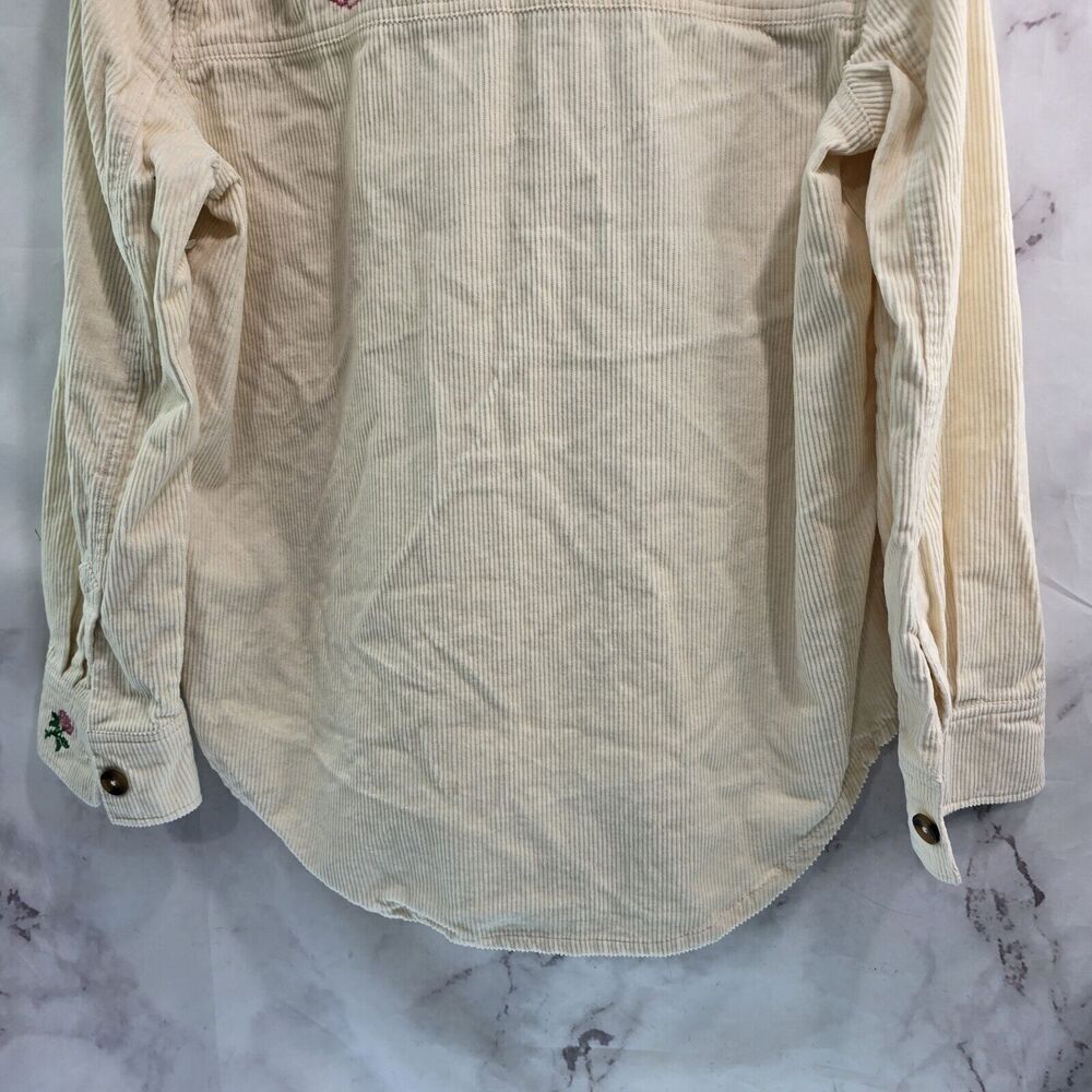 Disney Shirt Jacket Womens XL Corduoy Button Up Embroidered Coco Pixar Skull - Picture 7 of 13